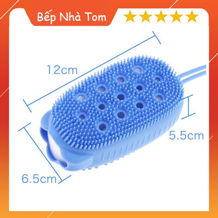 [HOT] Bông Tắm Silicon Có Gai, Bông Tắm Chuột Massage, Tạo Bọt Gai Mềm Tẩy Tế Bào Chết Hiệu Quả