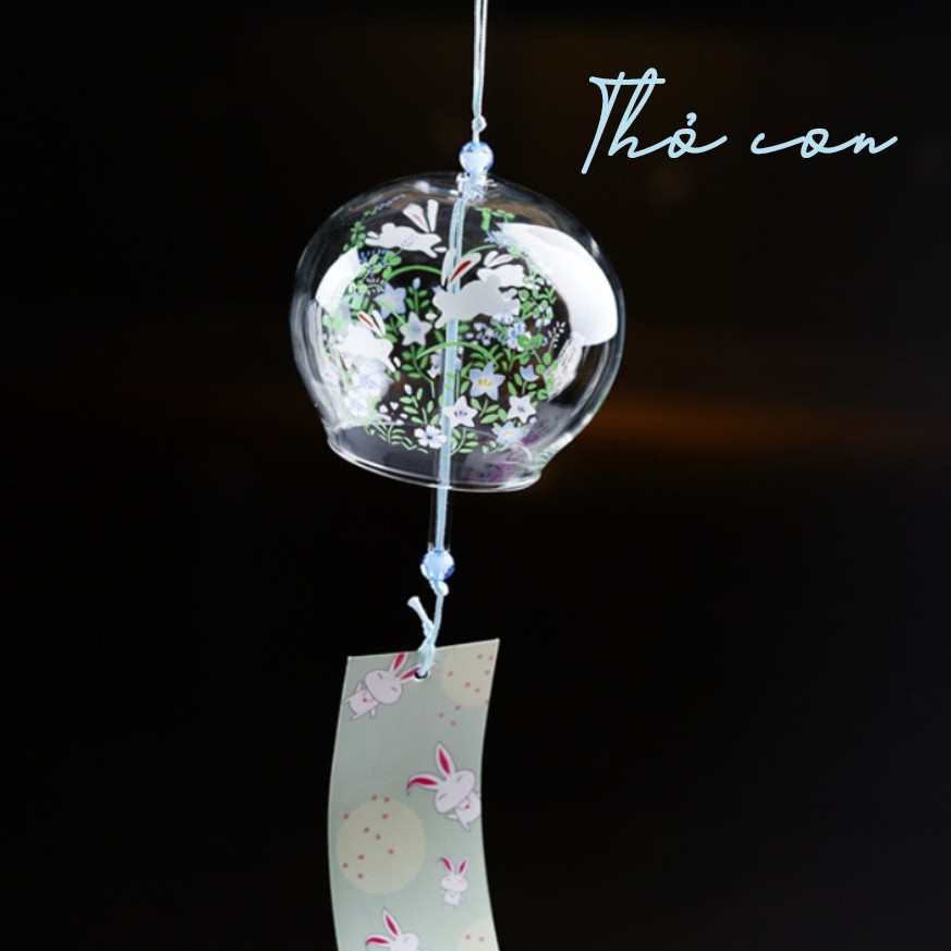 Chuông gió Furin Thủy Tinh Nhật Bản [20 MẪU] Cầu May mắn