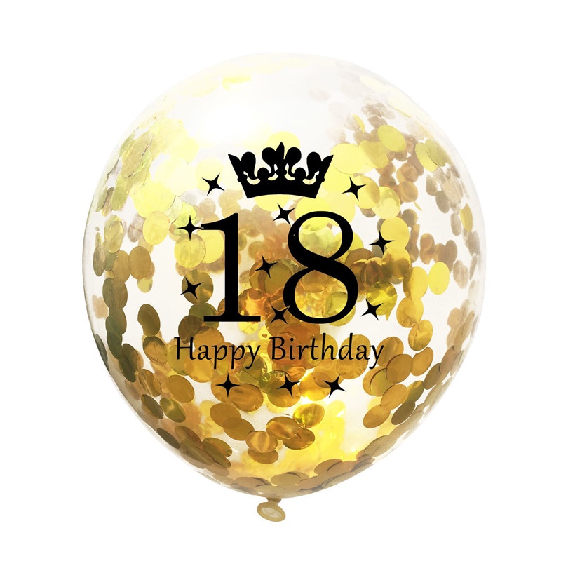 Bong Bóng Latex 12 Inch 18th Birthday 18 21 30 40 50 60th Dùng Trang Trí Tiệc Sinh Nhật / Tiệc Cưới