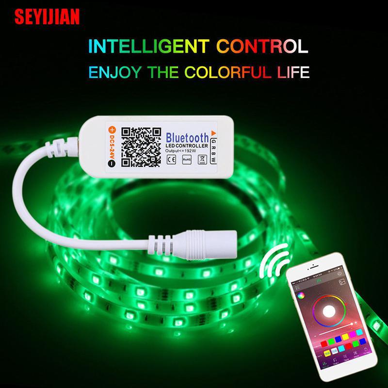 Bộ Điều Khiển Từ Xa Mini Bluetooth / Wifi Led Cho Dây Đèn Led 5050 3528 Rgb / Rgbw