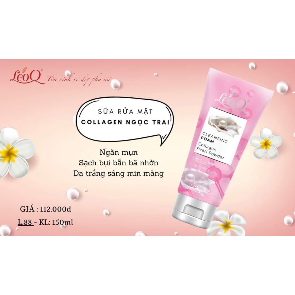 Sữa rửa mặt Collagen Ngọc trai 150ml 112K