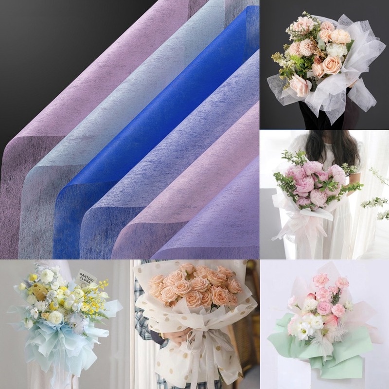 Set 35 Giấy Gói Hoa/Hoa Giả Thủ Công Trang Trí Đa Ứng Dụng