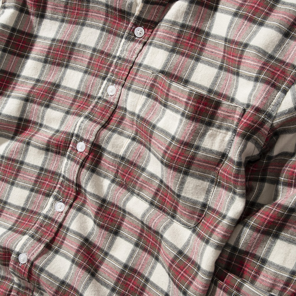 Áo sơ mi Flannel nam Double'D form Slim fit họa tiết kẻ caro SCF