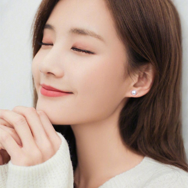 Bông tai nữ xinh xắn dễ thương chuôi bạc không gỉ phong cách thời trang hàn quốc