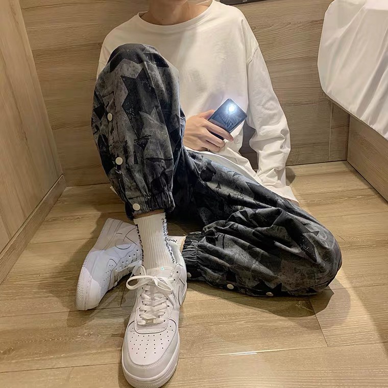 Quần jogger Bo Gấu Cúc Bấm  ulzzang bigsize thời trang unisex
