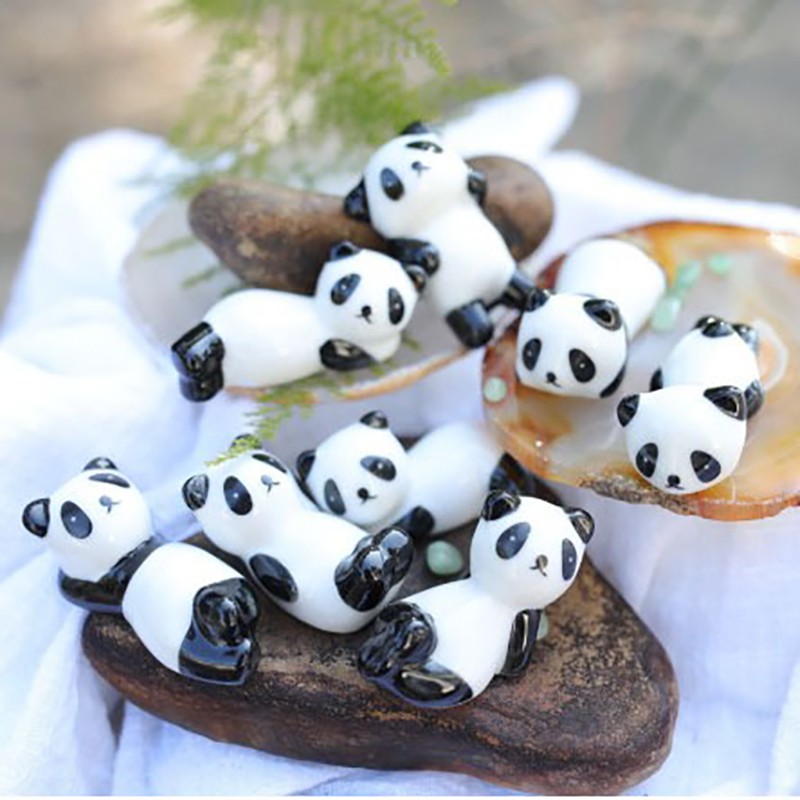 Giá Đỡ Đũa Bằng Sứ Hình Gấu Trúc Hoạt Hình Dành Cho Nhà Bếp