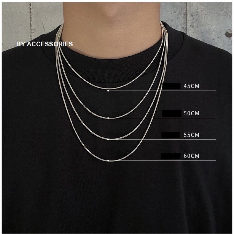 Dây chuyền sợi mì cao cấp chuẩn bạc s925 - CÓ BẢO HÀNH