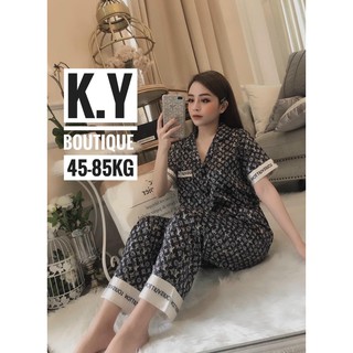 Bộ lụa satin pịama 45-85kg
