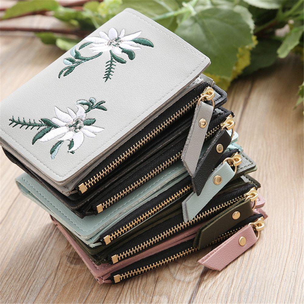 Ví Đựng Thẻ / Tiền Xu Có Khóa Kéo Thời Trang Cho Nữ EBINLANDS Ốp