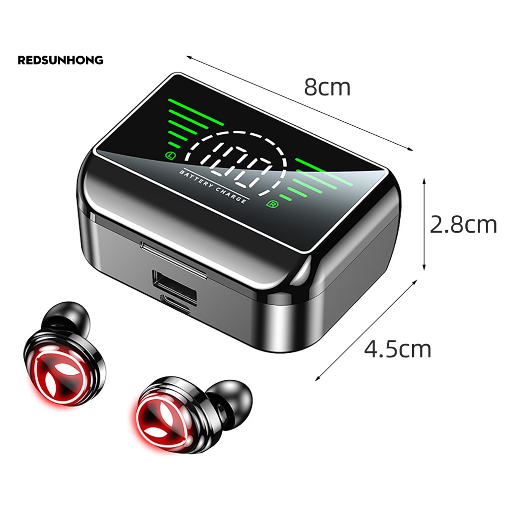 Tai Nghe RSH.z Bluetooth 5.2 Màn Hình LED Kỹ Thuật Số Có Thể Gọi Điện Cho Chơi Game