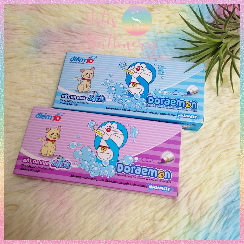 [HOTIS] Bút lông kim Điểm 10 Doraemon Thiên Long FL-08/DO