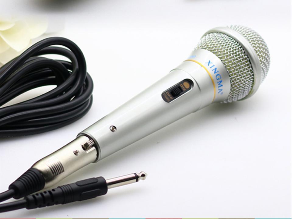 Micro karaoke Chống Hú, Micro Karaoke XINGMA AK-319 Có Dây Chất Lượng Cao  Loại Bỏ Tạp Âm Tốt, Hát Cực Hay