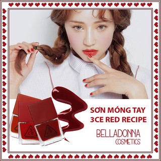 Sơn móng tay 3ce red recipe long lasting nail lacquer 10ml