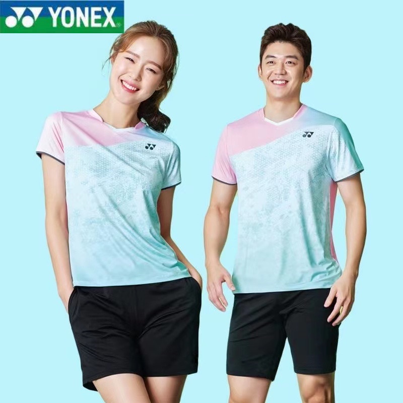 Bộ Đồng Phục Chơi Cầu Lông Tay Ngắn Nhanh Khô Thoáng Khí Yonex