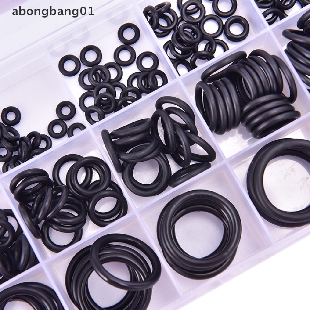 Hộp 200 vòng đệm cao su chữ O nhiều kích thước Bongbang01