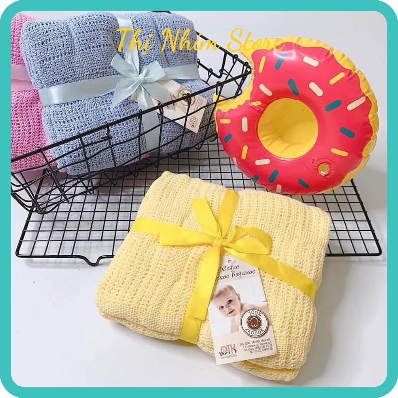 Chăn Lưới Nga, Thị Nhím Store, Chăn lưới Nga cho bé sơ sinh kích thước 70 x 70 cm an toàn cho bé