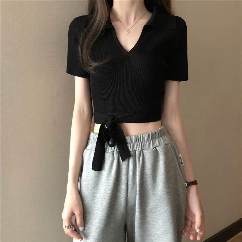 Áo Thun Nữ NgắN Tay Cổ Chữ V ThờI Trang Cho Áo phông Nữ NZ-TX-240