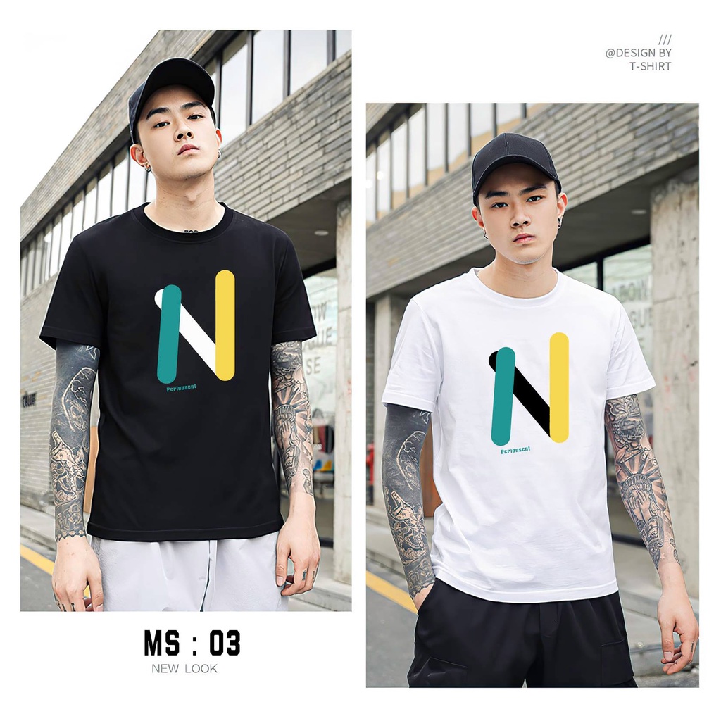[ Mã 01-06] Áo Thun Nam Cổ Tròn vải Cotton co giãn dày dặn Mã 01-06
