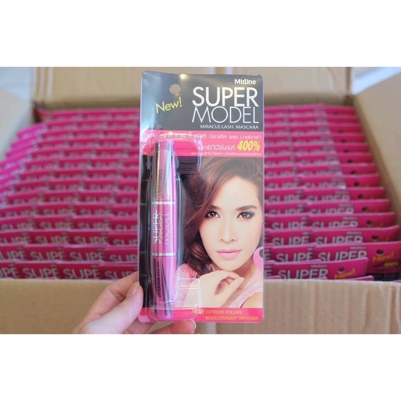 Mascara SUPER MODEL Mítine Thái Lan chính hãng dài mi siêu cong tự nhiên không thấm nước | BigBuy360 - bigbuy360.vn