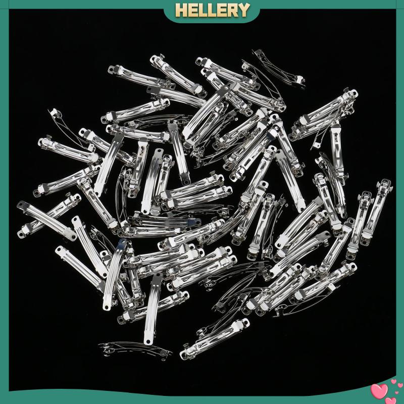 Set 50 Kẹp Tóc Kim Loại Màu Trơn DIY