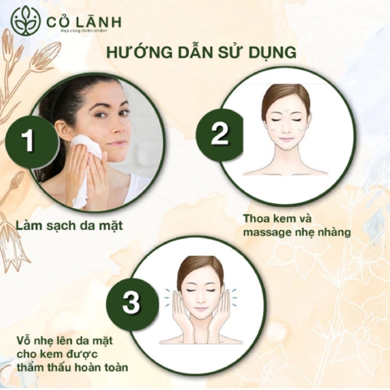 Kem nghệ sữa ong chúa Cỏ Lành dưỡng trắng, mờ thâm nám 50G