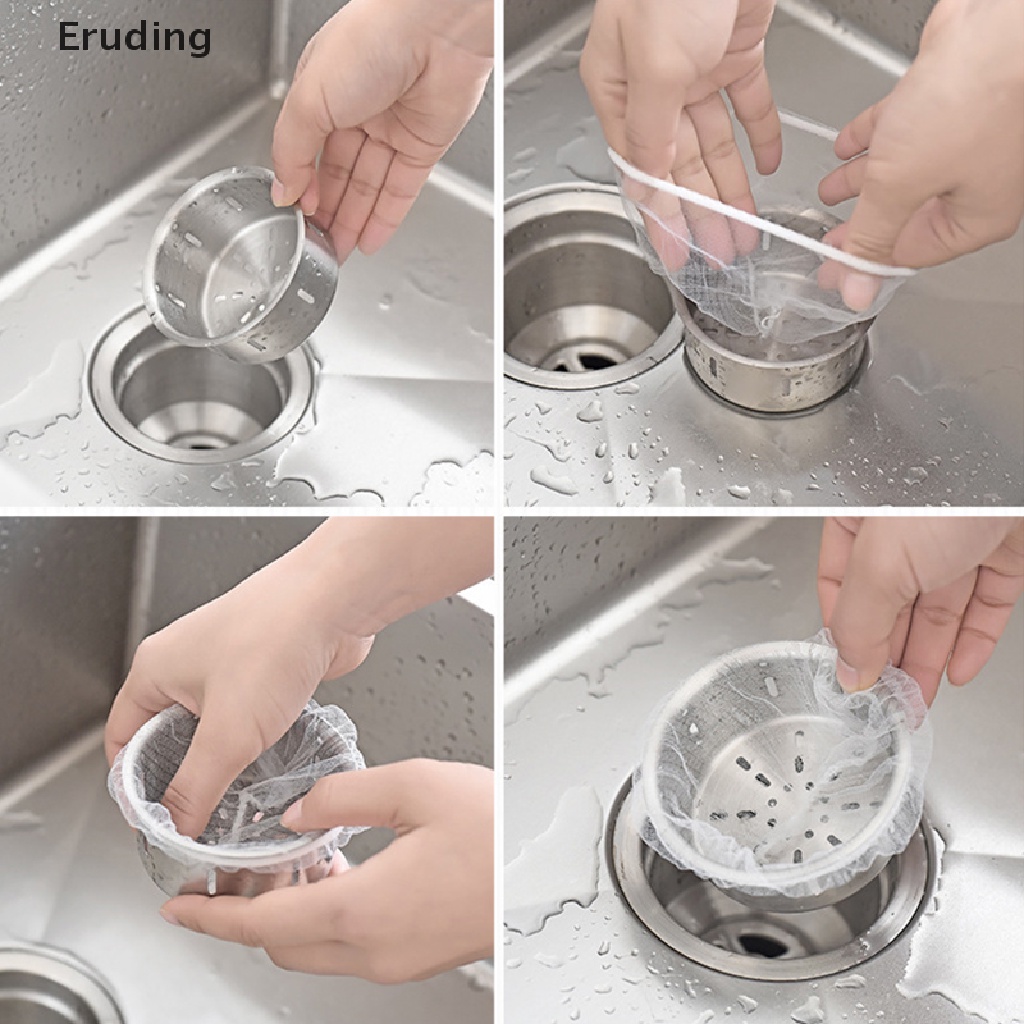 30/ 50/ 100 Túi lọc rác cho bồn rửa chén nhà bếp tiện dụng