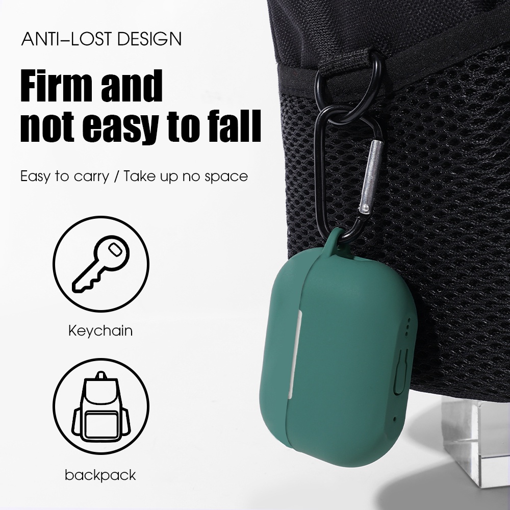 Vỏ Bảo Vệ Hộp Sạc Tai nghe không dây Air pods Pro2 Bằng Silicon Màu Trơn Thời Trang Chống Thấm Nước