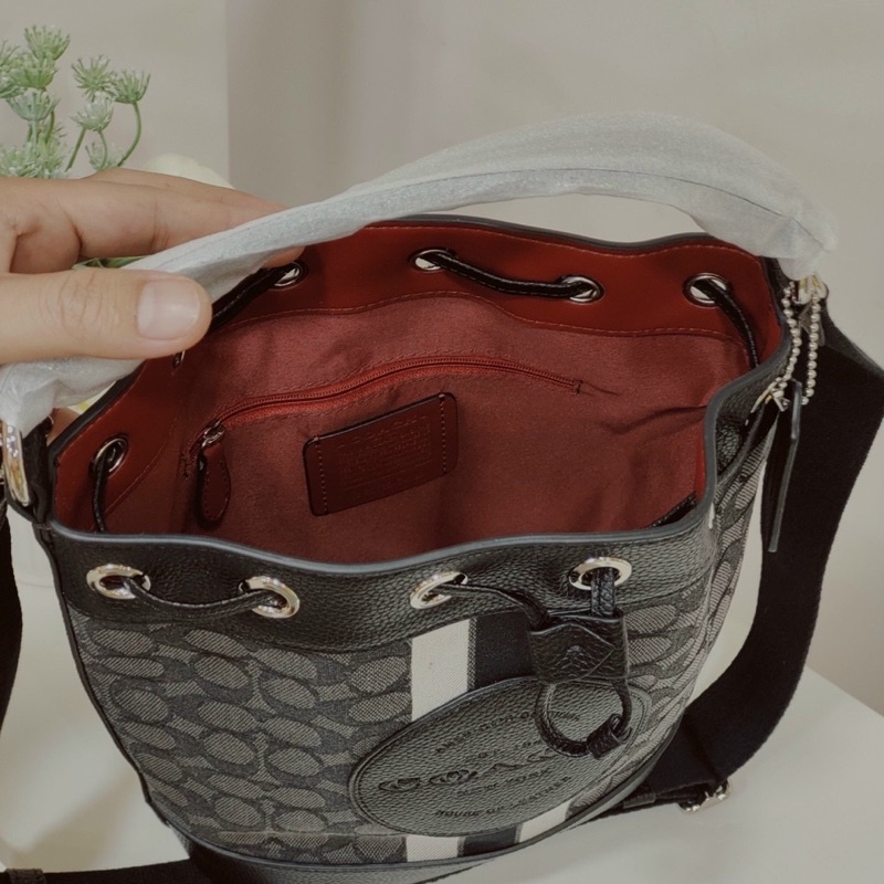 Sẵn - Túi Coach bucket rút miệng