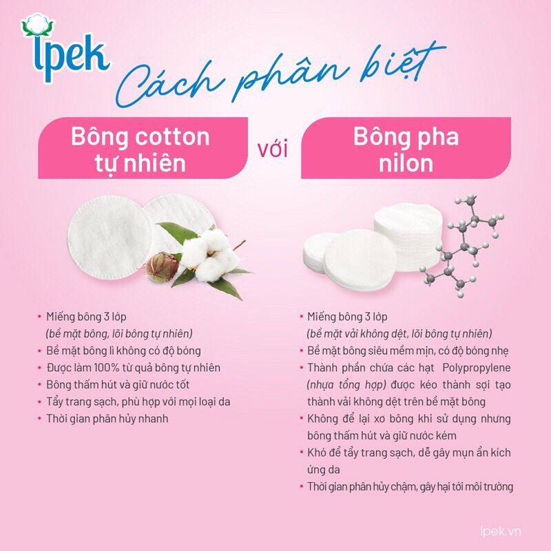 Bông Tẩy Trang Ipek 150 Miếng chính hãng
