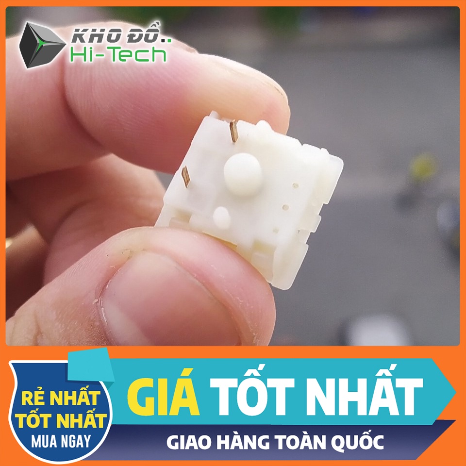 (Set 4 cái) Switch Gateron Pro Milky Yellow đã lube + film  𝘍𝘳𝘦𝘦𝘴𝘩𝘪𝘱  cho bàn phím cơ - stem mượt mà, âm phím trầm gọn