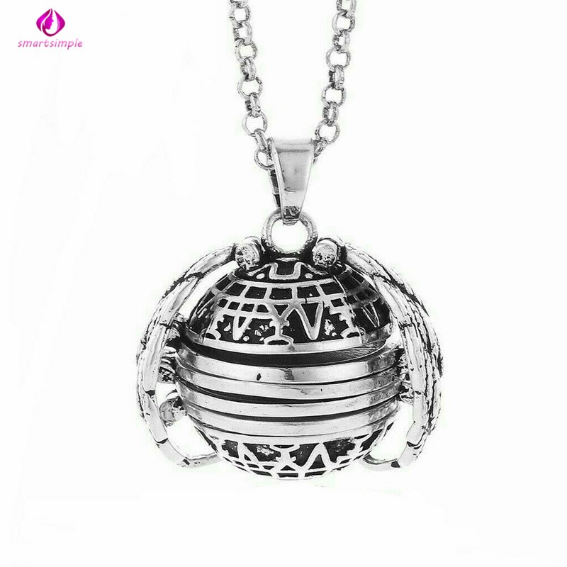 Expanding Photo Locket Necklace Angel Wing Folding Pendant Necklace Jewelry Gift