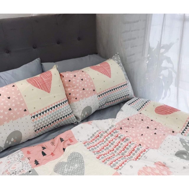 Set ga gối cotton lụa Hàn quốc