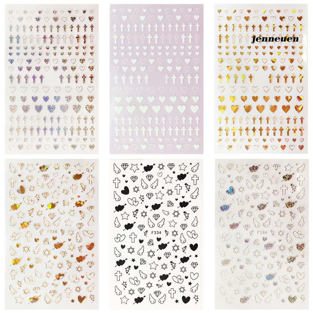 [Hàng mới về] Nhãn dán trang trí móng tay nhiều họa tiết xinh xắn