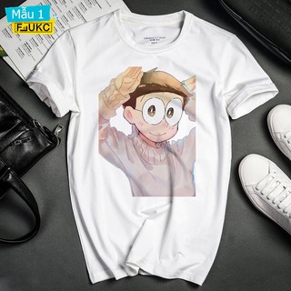 Áo Thun Unisex In Hình Nobita Cực Ngầu Giá Ưu Đãi F702L5