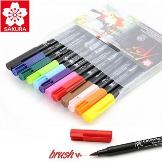 SET BÚT CỌ SAKURA KOI COLORING BRUSH PEN 12 MÀU