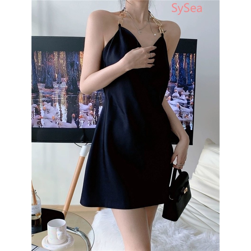 Đầm Dây Hở Lưng Thời Trang Mùa Hè Quyến Rũ Cho Nữ