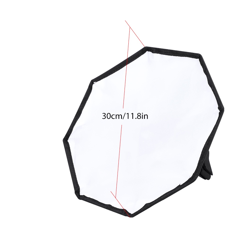 Có thể bán buôn Bộ khuếch tán đèn pin đa năng di động 30cm Softbox cho Speedlite bên ngoài Washington057 Hàng giao ngay
