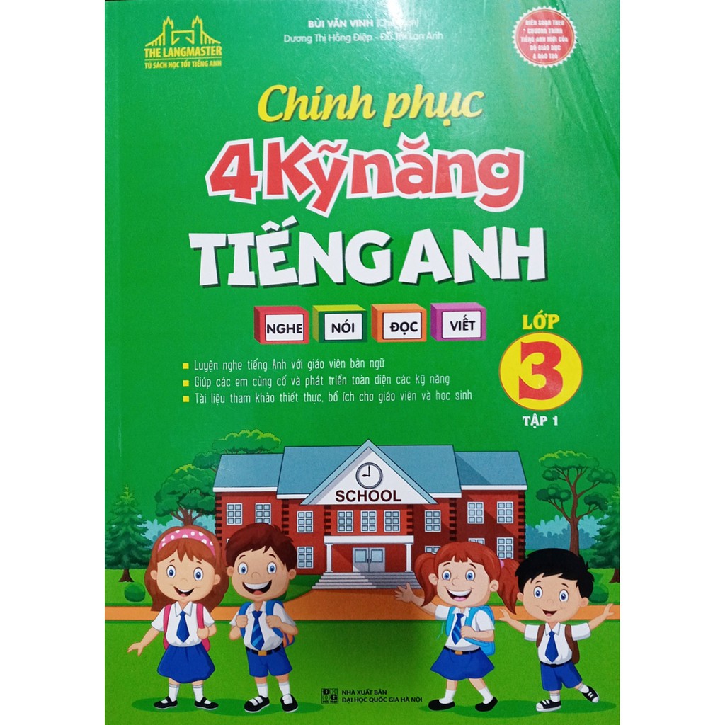 Sách-Chinh Phục 4 Kỹ Năng Tiếng Anh Nghe - Nói - Đọc - Viết Lớp 3 - Tập 1