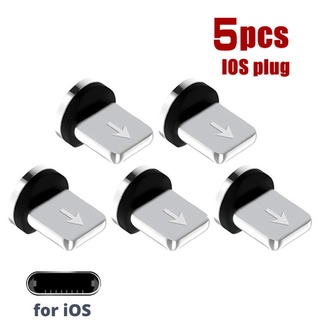 Set 5 Đầu Cắm Type-C Nam Châm Cổng Micro USB Cho Điện Thoại
