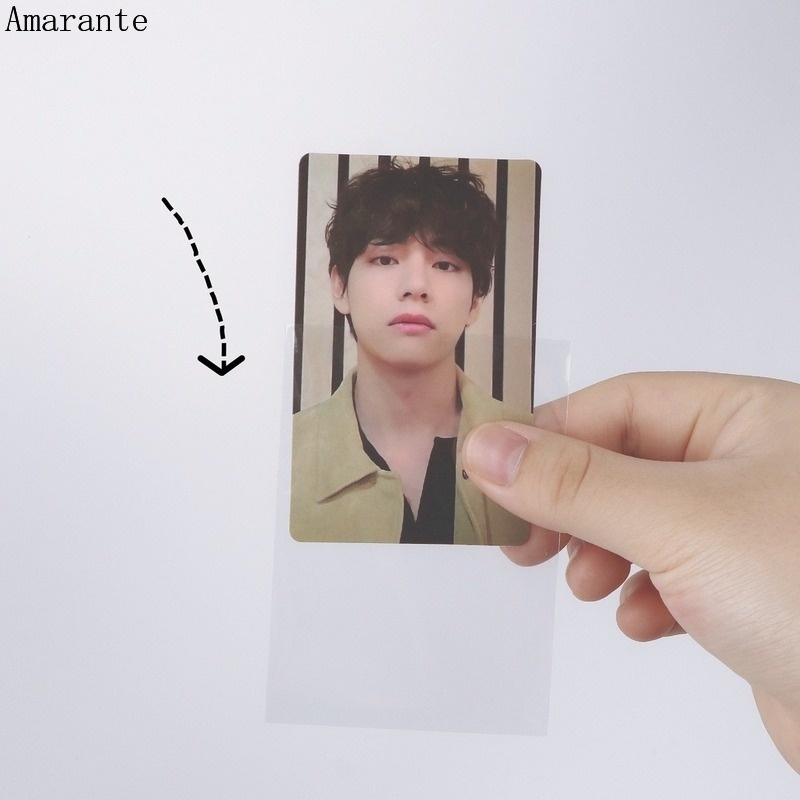 Set 100 Tấm Thẻ Ảnh Trong Suốt In Hình Nhóm Nhạc KPOP