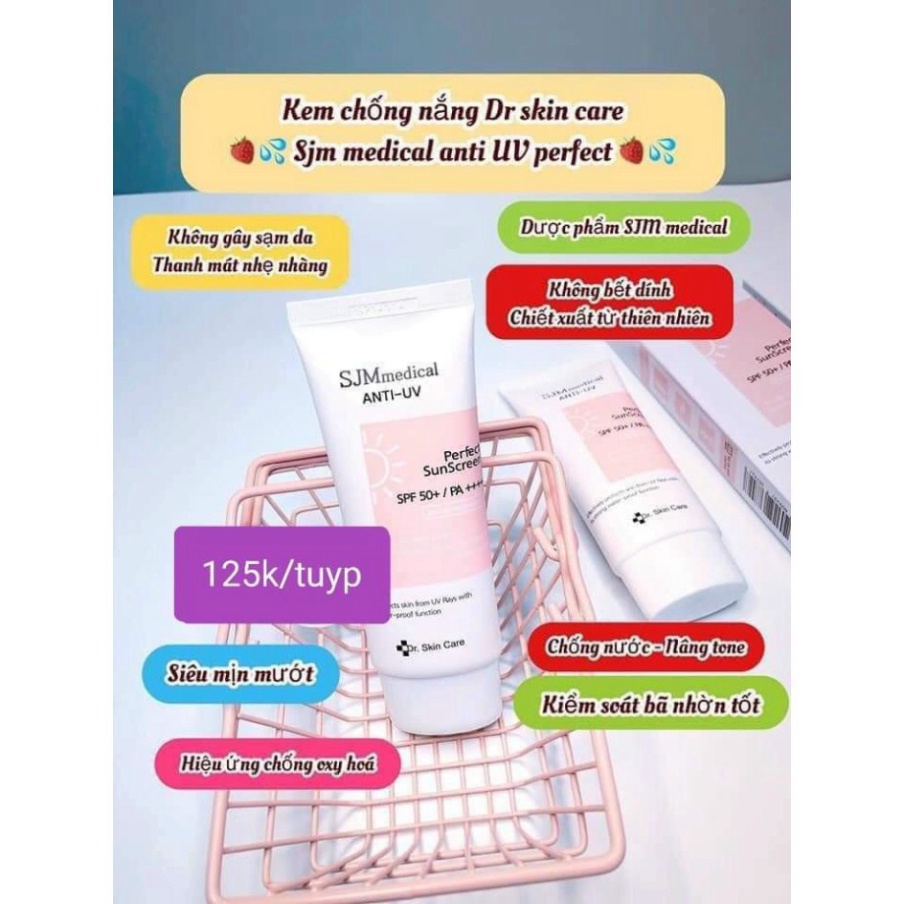COMBO 2 HỘP KEM CHỐNG NẮNG SJM_MEDICAL DÒNG DƯỢC MỸ PHẨM DR SKINCARE [ Hàng Mới Về ]