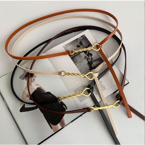 Thắt Lưng Da Bản Nhỏ Thời Trang Cho Nữ