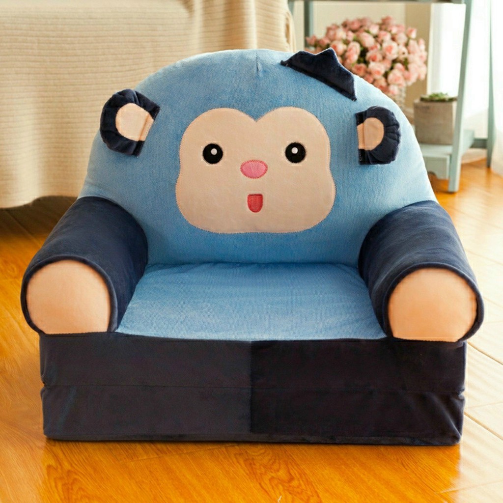 [Free ship-Sale lỗ]Ghế lười hình thú,sofa giường cho bé mẫu picachu vàng