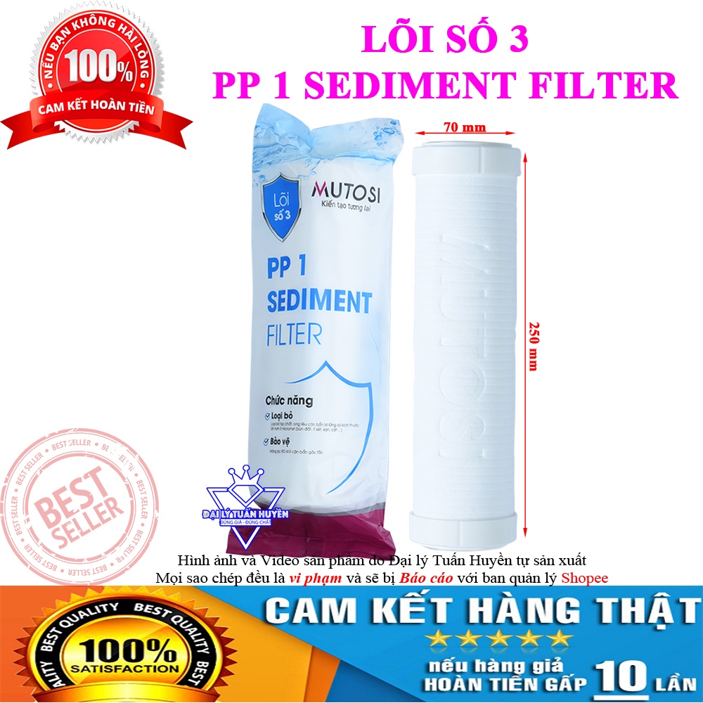 Lõi lọc nước số 123 MUTOSI chính hãng