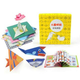 Set giấy gấp origami đồ chơi mỹ thuật thủ công