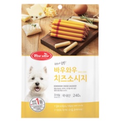 XÚC XÍCH PHÔ MAI NGUYÊN CHẤT 240g_Bowwow Cheese Sausage 240g