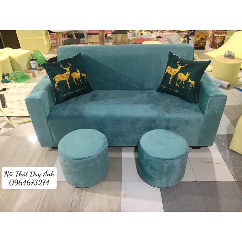 Bộ Sofa Tay Vuông 1,6m Kèm Bàn Lồng Chim