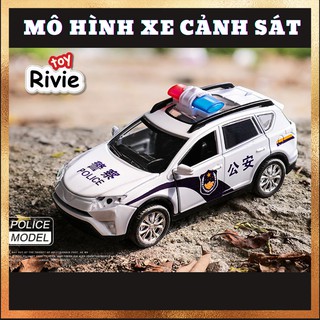 Mô hình xe ô tô cảnh sát đồ chơi cho bé - Mô hình xe SUV và xe Bán tải cảnh sát