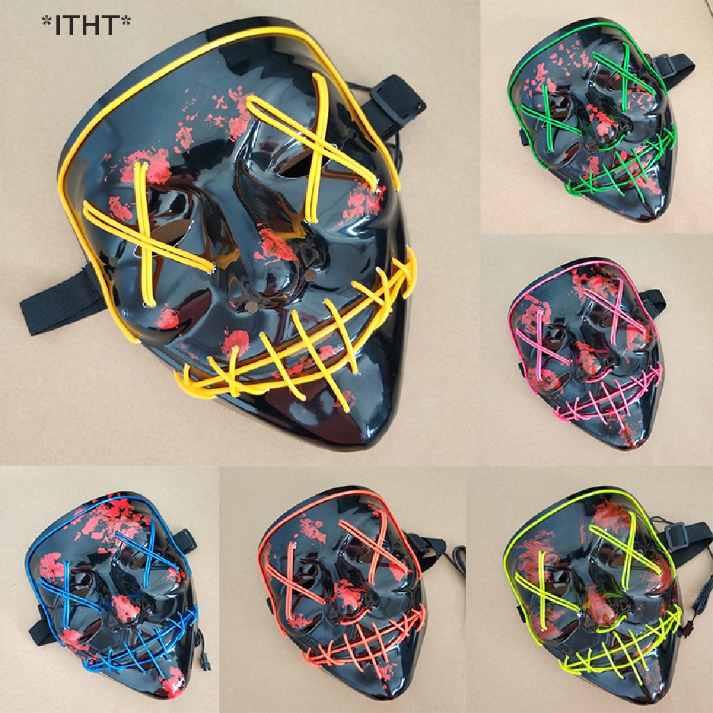 Mặt nạ EL có đèn LED phát sáng dành cho tiệc tùng hóa trang