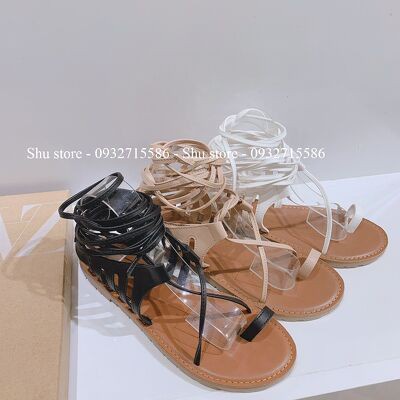 GIÀY SANDAL NỮ SHU STORE - SANDAL XỎ NGÓN NỮ THỜI TRANG DÂY CỘT CỔ CHÂN